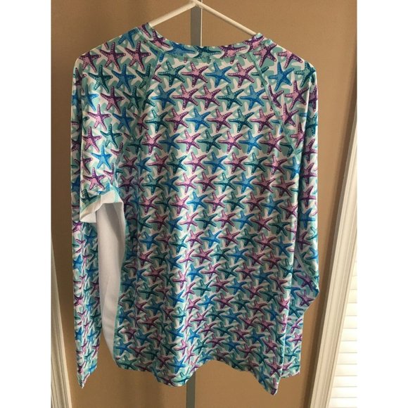 Tormenter Fishing Premium Gear Performance Shirt Starfish Beach Surf Water L - Picture 7 of 7